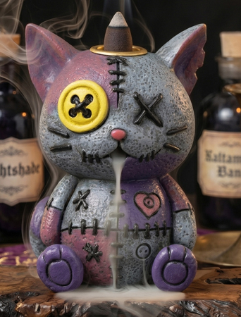 Voodoo Doll Back Flow Incense Burner